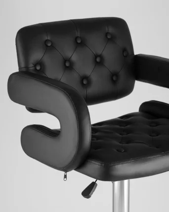 Барный стул Бентли PU-кожа Черный_6