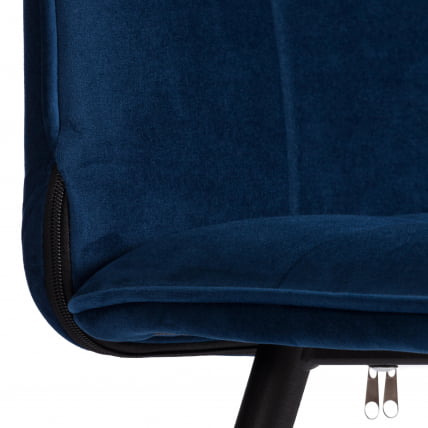 Стул обеденный Bari LT, велюр, Blue (синий), 41х55х89 см_7