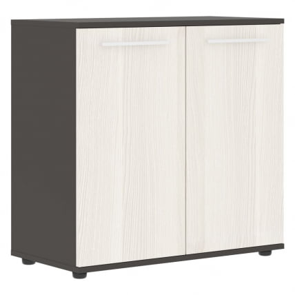 Шкаф с глухими малыми дверьми EDIS ELCS 85.1 Ясень Траун Белый Мокко_0