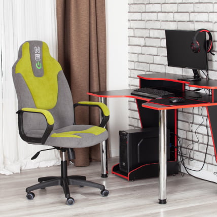 Кресло NEO 2 (22) флок Серый/олива 29/23_13