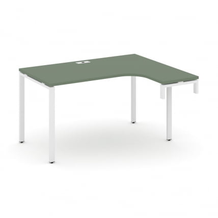 Стол-надставка на опорную тумбу (правый) CONCEPT CN.OSAN-001(R) Дуб Винченцо Белый_0