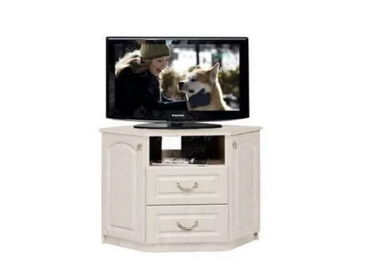 Тумба под ТВА угловая Гармония-4 Дуб беленый Туя светлая_0