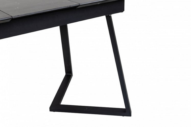 Стол Роналдо раздвиж. 140-180 Темный мрамор/Бабочка_3