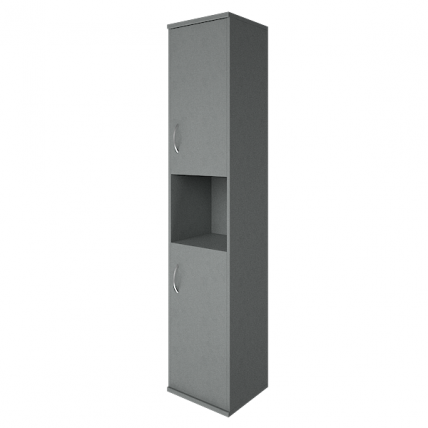 Шкаф высокий узкий правый Riva А.СУ-1.5 Пр Серый_0
