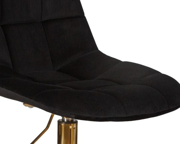 Офисное кресло для персонала DOBRIN MONTY GOLD (черный велюр (MJ9-101)) 2 шт_9