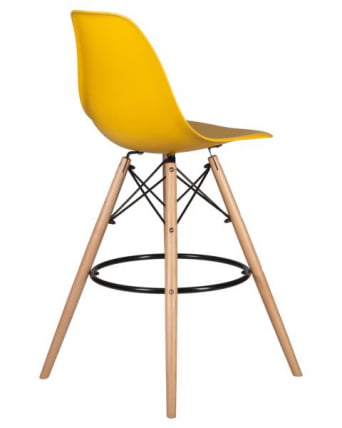 Стул барный DOBRIN DSW BAR (ножки светлый бук, цвет горчичный (Y-03)) 2 шт_4