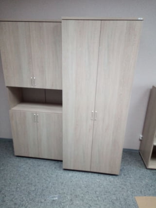 Шкаф для одежды глубокий Twin 16.17.302 Дуб Сантана светлый_3