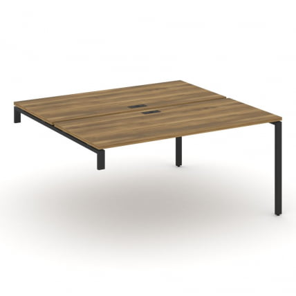 Двойной стол-надставка на опорную тумбу CONCEPT CN.DSN-004 Сандал Янтарный Антрацит_0