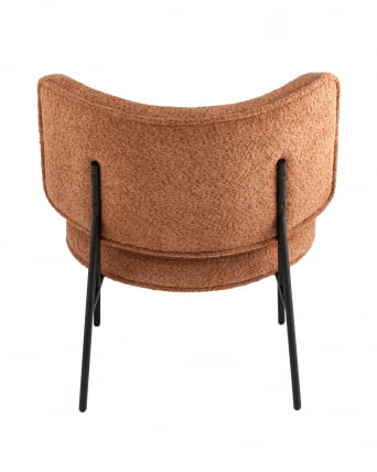 Кресло District Lounge букле Терракотовый_3