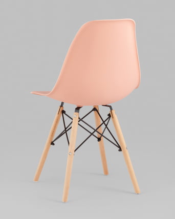Стул Еамес Стйле ДСВ персиковый 4 шт. комплект (разборный каркас) / Eames Style DSW_4
