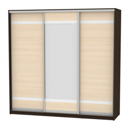 Шкаф-купе B-230х235х60-2(Венге-ДМ-D9D10D9)_0