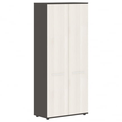 Шкаф с глухими дверьми EDIS EHCS 85.1 Ясень Траун Белый Мокко_0