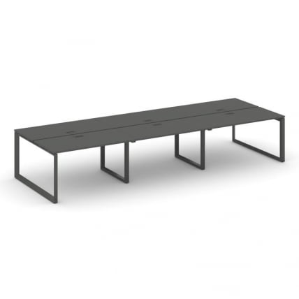 Рабочая станция двухсторонняя Стайл Проджект СН-59О.ДРС-061 Антрацит/Металл Антрацит/Черный Заглушка / SN-59O.DRS-061_0