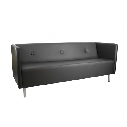 Диван офисный Скайнет тройной модуль А черный Ecotex 3001_0