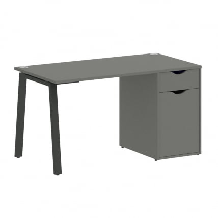 Стол письменный HOME OFFICE VR.SP-3-138.1.A Металлик/Антрацит металл_0