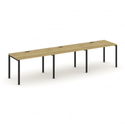 Рабочая станция на 3 места CONCEPT CN.ORS-006 Дуб Винченцо Черный_0