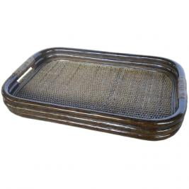 Поднос прямоугольный 21/04 темно коричневый_0