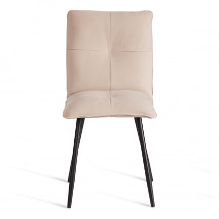 Стул обеденный Sweet LT, велюр, бежевый/черный, 7, 41х55х88 см_4