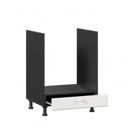 Тумба кухонная 600 для встраиваемой техники Джулия ЛД 284.250.000.056 Черный Белый_1