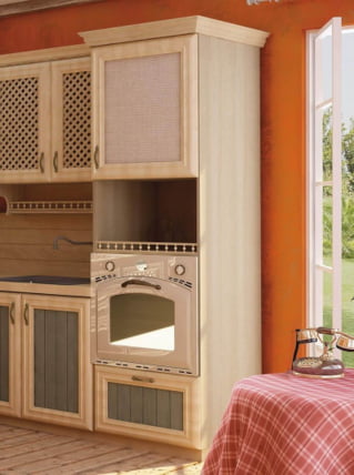 Шкаф для посуды 600 под духовку Кантри ЛД 235.112.000 Сономе эйч светлая_3