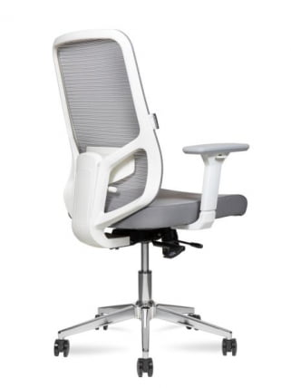 Кресло офисное Бест ЛБ вхите Грей / Best LB white Grey_1