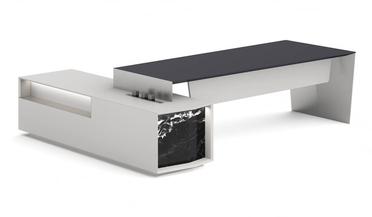 Стол письменный с боковой тумбой правый /ТА18/ТА40 П1ЗП2220Р / /TA18/TA40 P1ZP2220R_0