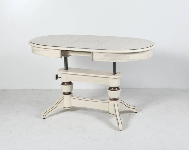 Стол-трансформер Лира-5 (1м) тон 2 с коричневой патиной_5