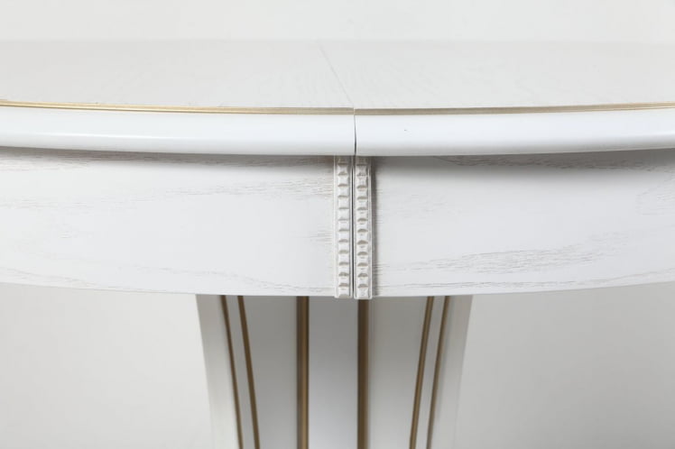 Стол обеденный Орион-5 (d1000) тон 1 с золотой патиной_6