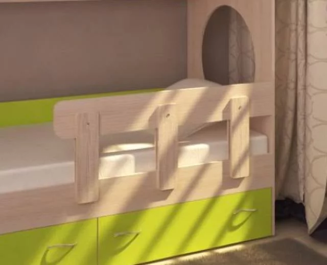 Бортик к кроватке Юниор Беленый дуб_0