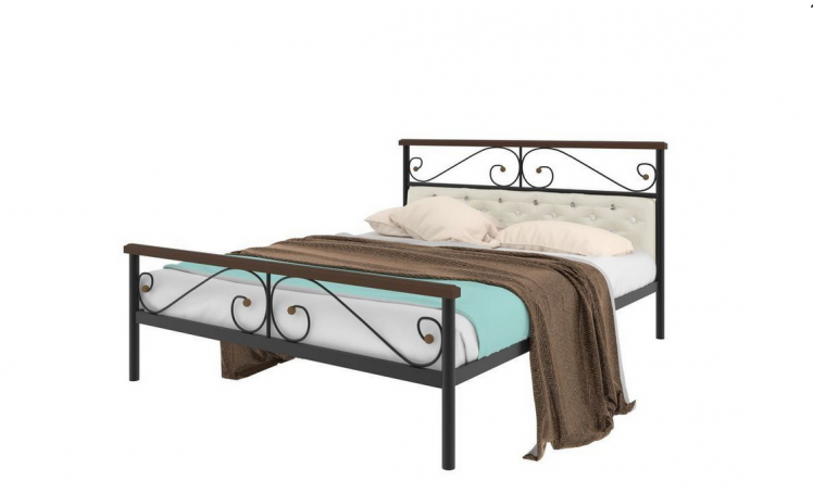 Кровать Эсмеральда plus мягкая 1800х1900 Черная_0