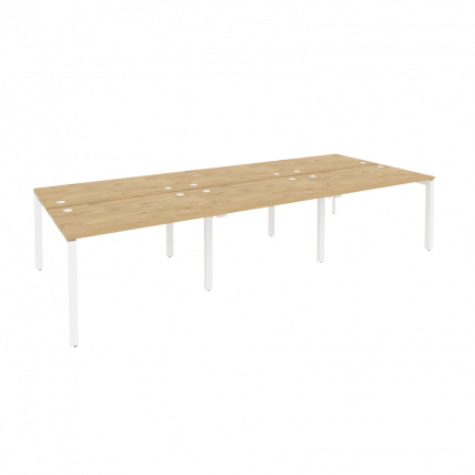 Рабочая станция на П-образном м/к ONIX O.MP-D.RS-6.2.7 Тиквуд Светлый/Белый_0