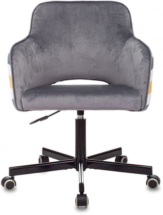 Кресло для оператора Бюрократ CH-380M Серая жемчужина Italia 26 зигзаг_1