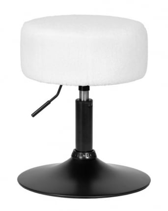 Пуф DOBRIN DANNY BLACK (белый букле (13))_0