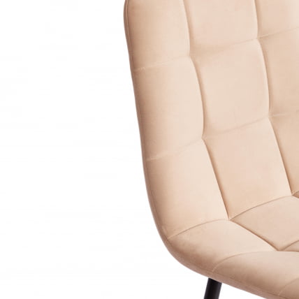Стул CHILLY MAX Велюр/металл , 45 х 54 х 90 см , бежевый/черный_8