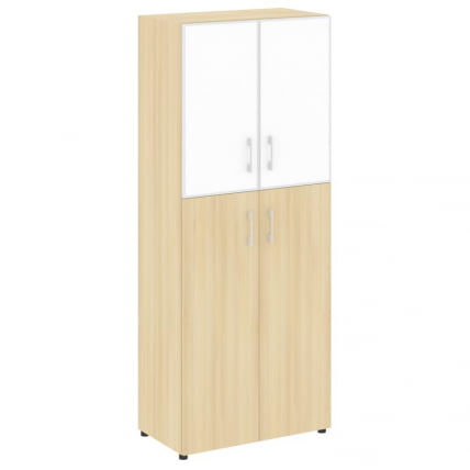 Шкаф Ялта ЛТ.СТ-1.7 Р вхите Акация Лорка/Стекло Вхите 800*450*1987 / LT.ST-1.7 R white White_0