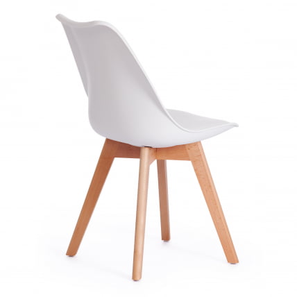 Стул TULIP (mod. 73) / 1 шт. в упаковке дерево/пластик/ПУ, 48.5*52.5*83cм, белый_2
