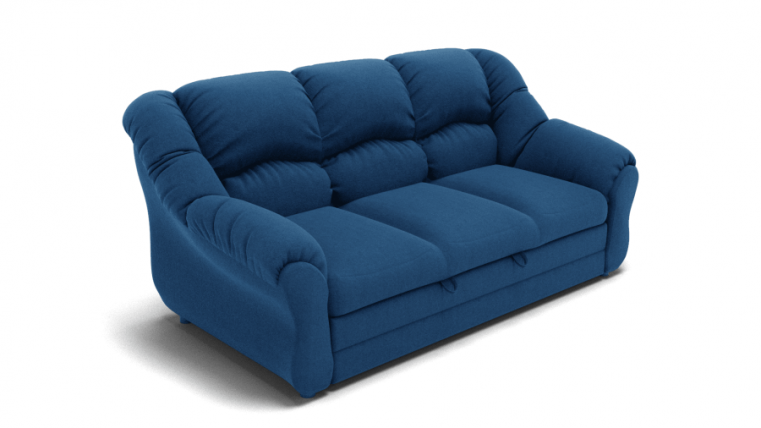 Диван Хост (ЗР) Цвет фасада: Синий; Тип: Прямой; Материал фасада: Металл/Велюр_0