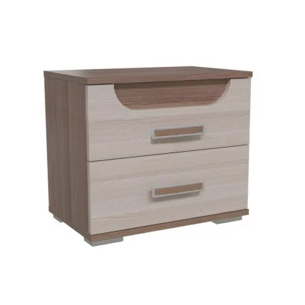 Тумба прикроватная Пальмира модуль 1 Ясень Шимо темный Ясень Шимо светлый_0