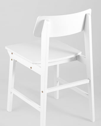 Стул ODEN WOOD x2 из массива гевеи Белый_6