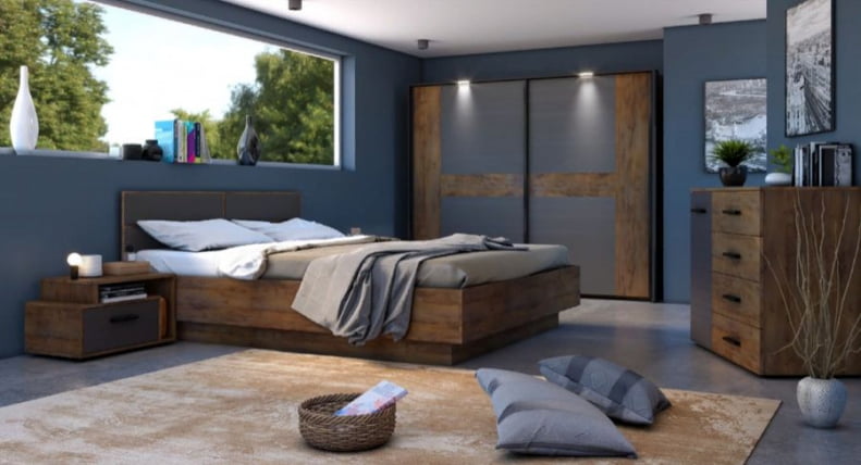 Шкаф-купе Куба ШК-2 Таксус Вольфрам_1