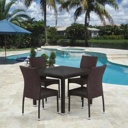 Комплект плетеной мебели Т257А/ЙC380А-В53 Бровн 4Пcс / T257A/YC380A-W53 Brown 4Pcs_0