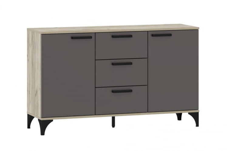 Тумба Марсель НМ 013.79 Софт Графит Дуб Крафт серый_0