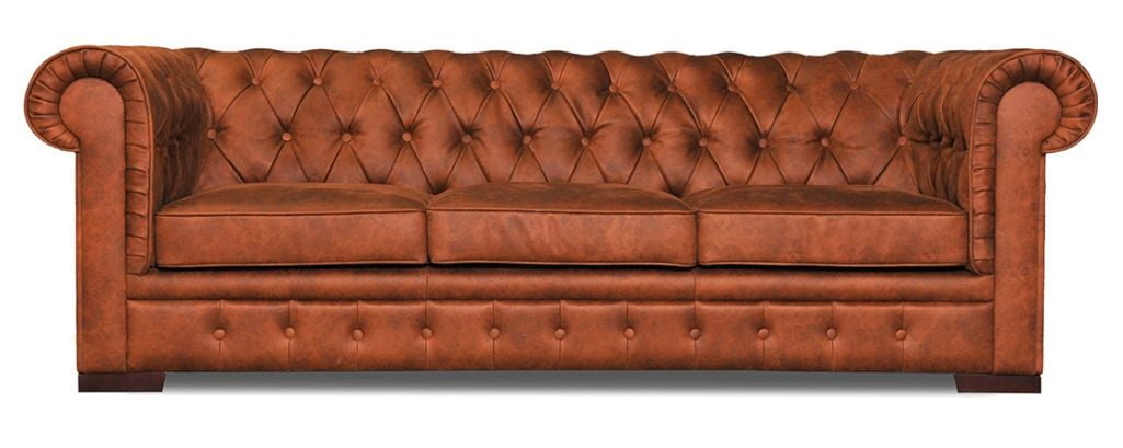 Диван трехместный раскладной Беркли 3Р Рыжий_0