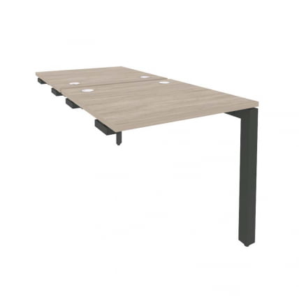 Стол-приставка двойной на П-образном м/к к опорным элем. ONIX O.MP-D.SPR-0.8 Дуб Аттик/Антрацит_0