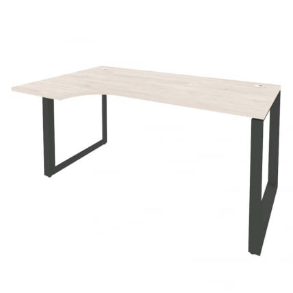 Стол эргономичный левый на О-образном м/к ONIX O.MO-SA-1L Денвер Светлый/Антрацит_0