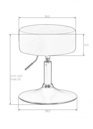 Пуф DOBRIN DANNY BLACK (белый букле (13))_3