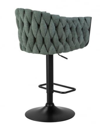 Стул барный DOBRIN LEON (зеленая ткань (LAR 275-23)) 2 шт_3