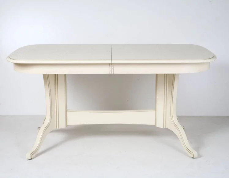 Стол обеденный раскладной Лира-3 (1,2м) тон 2М с золотой патиной_1