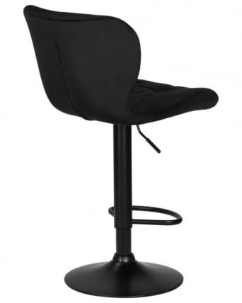 Стул барный DOBRIN BARNY BLACK (черный велюр (MJ9-101)) 2 шт_4
