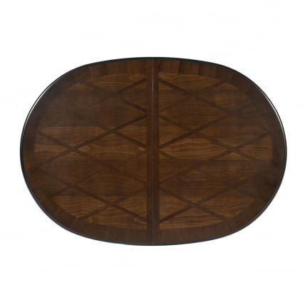 Стол раскладной Royal ( RY-T6EX ) дерево гевея/мдф, 150+44х106х75см, Tobacco_8